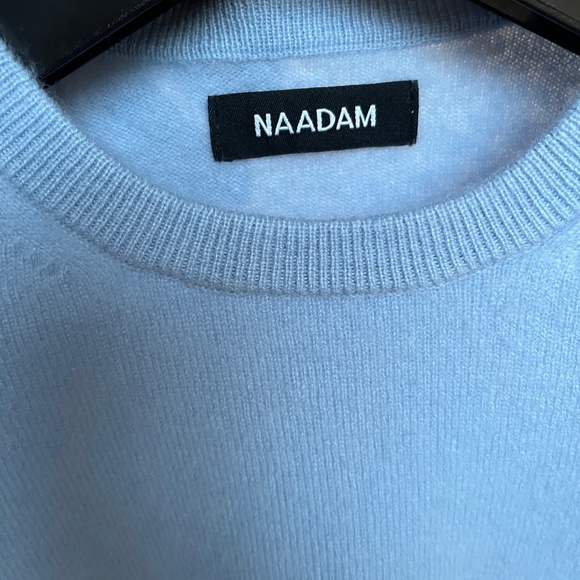 Naadam Cashmere Sweater, Size Small, Ice Blue - Picture 3 of 5